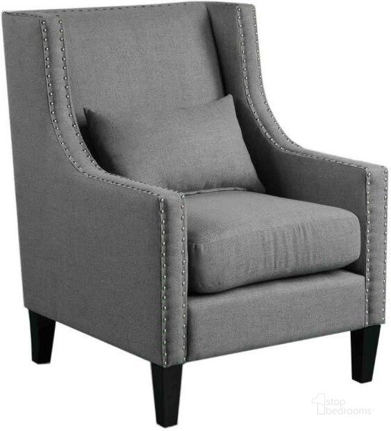 The appearance of Glenn 20 Inch Transitional Fabric Arm Chair In Dark Gray designed by Best Master Furniture in the transitional interior design. This dark gray piece of furniture  was selected by 1StopBedrooms from Glenn Collection to add a touch of cosiness and style into your home. Sku: HT001DG. Material: Fabric. Product Type: Arm Chair. Image1