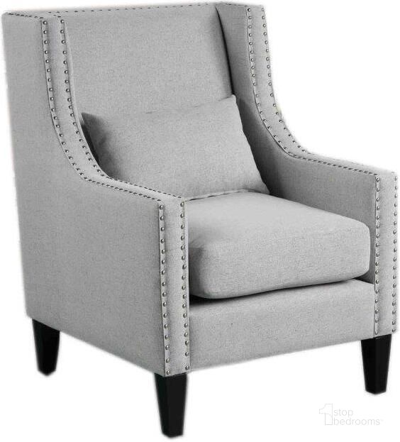 The appearance of Glenn 20 Inch Transitional Fabric Arm Chair In Light Gray designed by Best Master Furniture in the transitional interior design. This light gray piece of furniture  was selected by 1StopBedrooms from Glenn Collection to add a touch of cosiness and style into your home. Sku: HT001LG. Material: Fabric. Product Type: Arm Chair. Image1