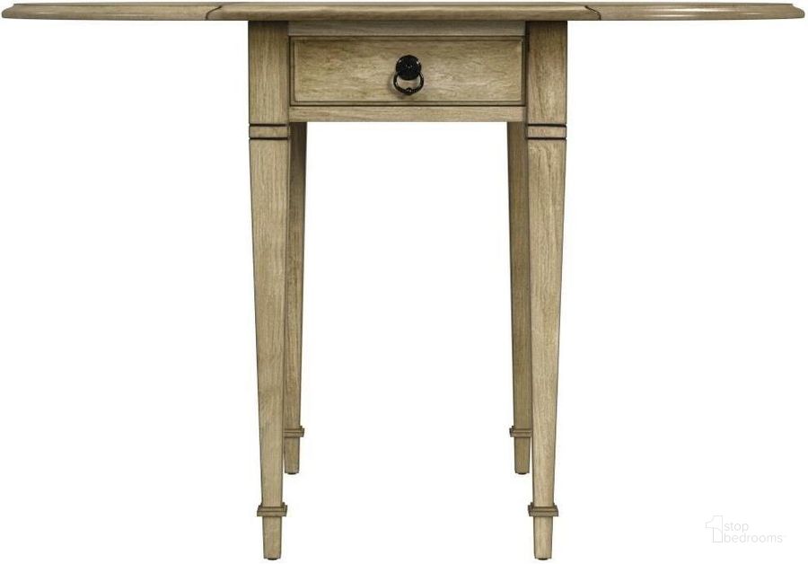 The appearance of Glenview Pembroke Side Table In Antique Beige designed by Butler Specialty Company in the traditional interior design. This antique beige piece of furniture  was selected by 1StopBedrooms from Glenview Collection to add a touch of cosiness and style into your home. Sku: 1576424. Material: Wood. Product Type: Side Table. Image1