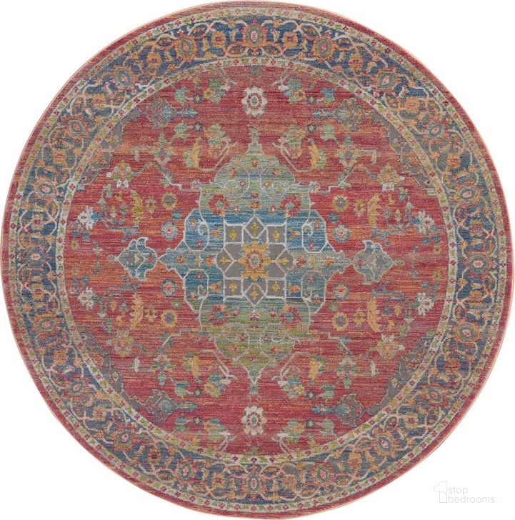 The appearance of Global Vintage Multicolor 4 Round Area Rug designed by Nourison in the traditional interior design. This multicolor piece of furniture  was selected by 1StopBedrooms from Global Vintage Collection to add a touch of cosiness and style into your home. Sku: 99446457684. Material: Polypropylene. Product Type: Area Rugs. Image1
