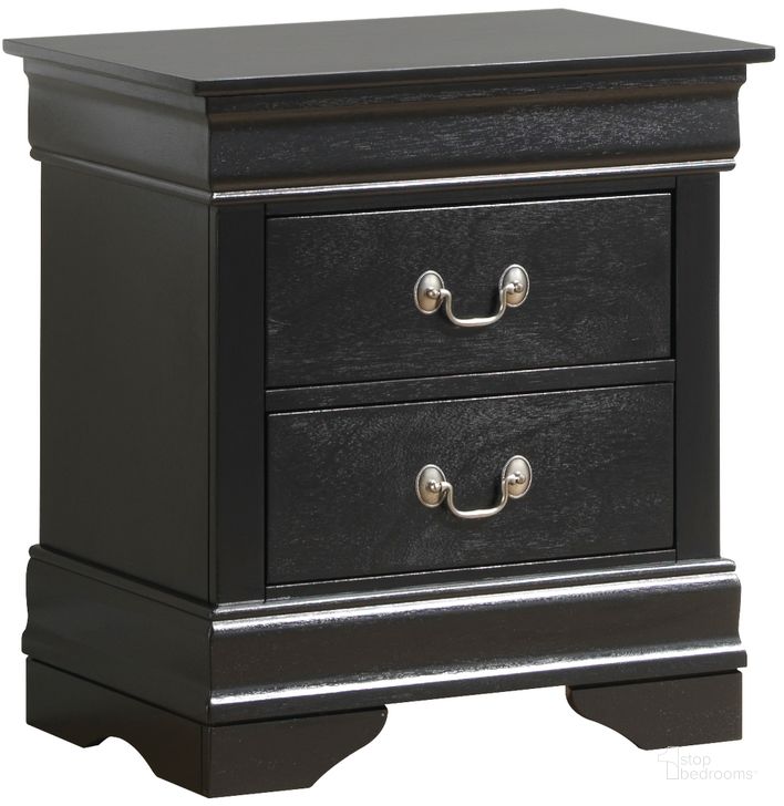 The appearance of Glory Furniture G3150 Night Stand in Black designed by Glory in the traditional interior design. This black piece of furniture  was selected by 1StopBedrooms from G3150 Collection to add a touch of cosiness and style into your home. Sku: G3150-N-Nightstand. Material: Wood. Product Type: Nightstand. Image1