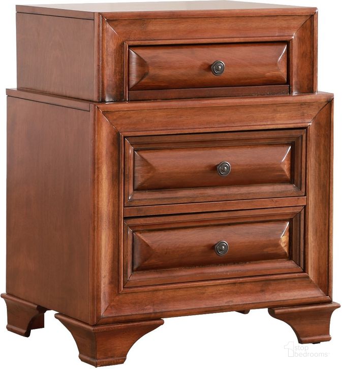 The appearance of Glory Furniture G8850 Nightstand in Cherry designed by Glory in the modern / contemporary interior design. This cherry piece of furniture  was selected by 1StopBedrooms from G8850 Collection to add a touch of cosiness and style into your home. Sku: G8850-N-Nightstand. Material: Wood. Product Type: Nightstand. Image1