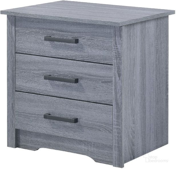 The appearance of Glory Furniture Hudson 3 Drawer Nightstand, Gray designed by Glory in the transitional interior design. This gray piece of furniture  was selected by 1StopBedrooms from Hudson Collection to add a touch of cosiness and style into your home. Sku: G026-N-Nightstand. Material: Wood. Product Type: Nightstand. Image1