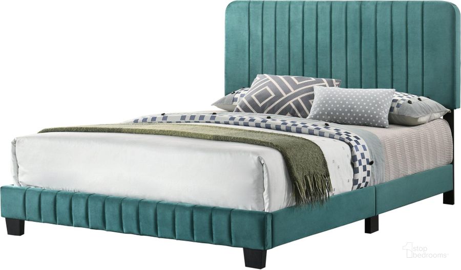 The appearance of Glory Furniture Lodi Full Bed, Green designed by Glory in the modern / contemporary interior design. This green piece of furniture  was selected by 1StopBedrooms from Lodi Collection to add a touch of cosiness and style into your home. Sku: G0505-FB-UP-Full Bed. Bed Type: Panel Bed. Material: Wood. Product Type: Panel Bed. Bed Size: Full. Image1