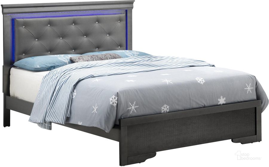 The appearance of Glory Furniture Lorana Charcoal G6502C-FB3 Full Bed designed by Glory in the transitional interior design. This charcoal piece of furniture  was selected by 1StopBedrooms from Lorana Collection to add a touch of cosiness and style into your home. Sku: G6502C-FB3-Full Headboard w LED Accent;G6502C-FB3-Full Footboard;G6502C-FB3-Full Rails. Bed Type: Panel Bed. Material: Wood. Product Type: Panel Bed. Bed Size: Full. Image1