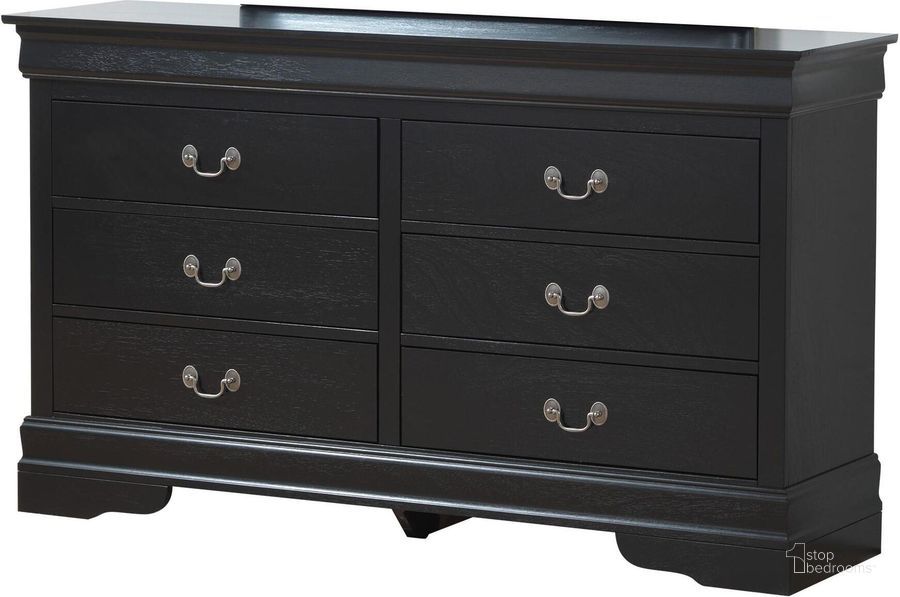 The appearance of Glory Furniture LouisPhillipe Dresser, Black designed by Glory in the modern / contemporary interior design. This black piece of furniture  was selected by 1StopBedrooms from Louis Philippe Collection to add a touch of cosiness and style into your home. Sku: G02150-D-Dresser. Material: Wood. Product Type: Dresser.
