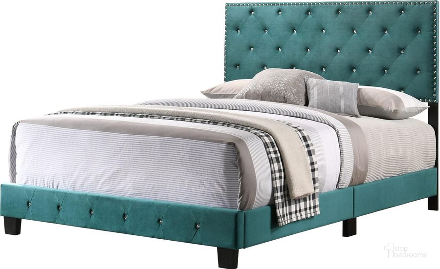 The appearance of Glory Furniture Suffolk Full Bed, Green designed by Glory in the modern / contemporary interior design. This green piece of furniture  was selected by 1StopBedrooms from Suffolk Collection to add a touch of cosiness and style into your home. Sku: G1404-FB-UP-Headboard,Footboard,Rails,Supports,hardware,Assembly Guide. Bed Type: Panel Bed. Material: Wood. Product Type: Panel Bed. Bed Size: Full. Image1