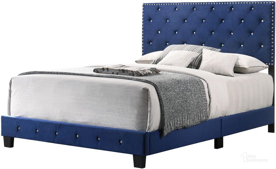 The appearance of Glory Furniture Suffolk Full Bed, Navy Blue designed by Glory in the modern / contemporary interior design. This navy blue piece of furniture  was selected by 1StopBedrooms from Suffolk Collection to add a touch of cosiness and style into your home. Sku: G1405-FB-UP-Headboard,Footboard,Rails,Supports,hardware,Assembly Guide. Bed Type: Panel Bed. Material: Wood. Product Type: Panel Bed. Bed Size: Full. Image1