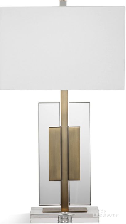 The appearance of Godwitts Brass Desk and Buffet Lamp designed by Luxe Linea in the modern / contemporary interior design. This brass piece of furniture  was selected by 1StopBedrooms from Godwitts Collection to add a touch of cosiness and style into your home. Sku: L4053TEC. Product Type: Table Lamp. Material: Crystal. Image1