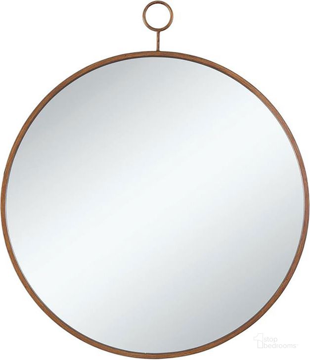 The appearance of Gold Circular Accent Mirror designed by Coaster in the transitional interior design. This gold piece of furniture  was selected by 1StopBedrooms from Accent Collection to add a touch of cosiness and style into your home. Sku: 902354. Material: Glass. Product Type: Accent Mirror. Image1