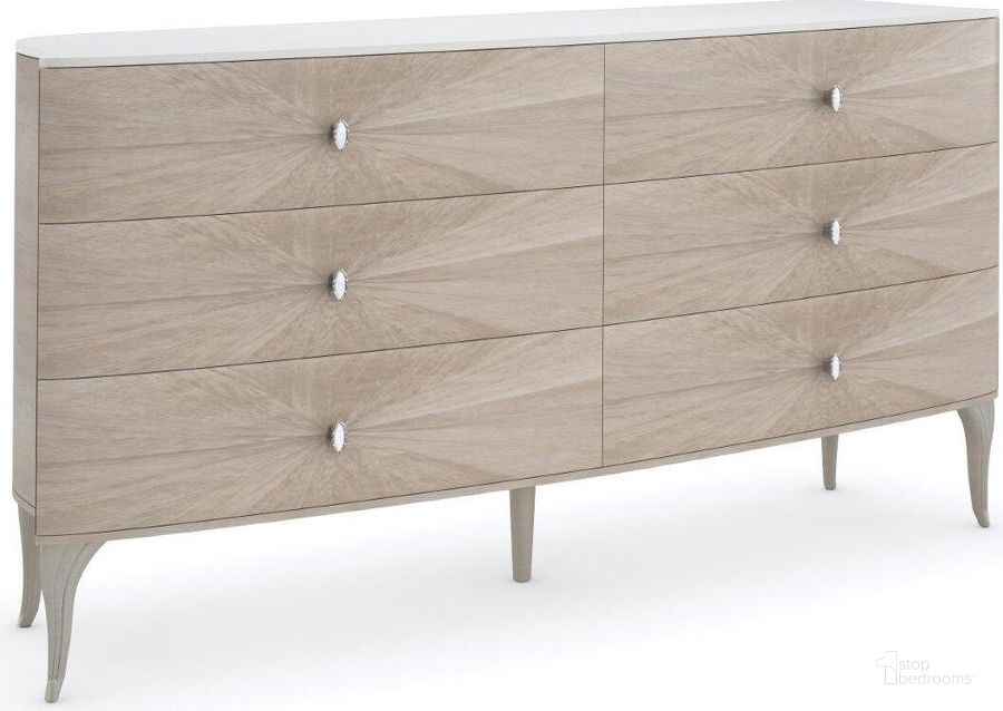 The appearance of Goldfinch Ivory Dresser designed by Luxury Loft in the modern / contemporary interior design. This ivory piece of furniture  was selected by 1StopBedrooms from Goldfinch Collection to add a touch of cosiness and style into your home. Sku: C093-020-011. Material: Wood. Product Type: Dresser. Image1