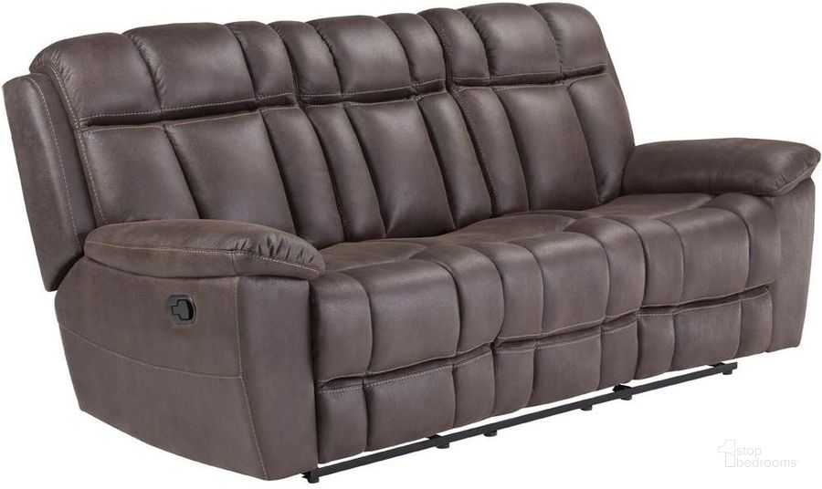 The appearance of Goliath Arizona Brown Reclining Sofa designed by Parker House in the modern / contemporary interior design. This brown piece of furniture  was selected by 1StopBedrooms from Goliath Collection to add a touch of cosiness and style into your home. Sku: MGOL#832-ABR. Product Type: Reclining Sofa. Image1