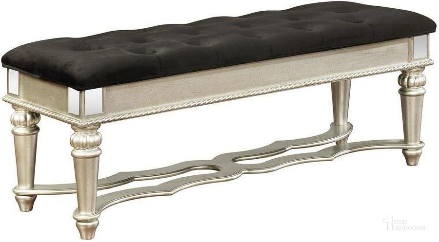 The appearance of Gordondale Black Bedroom Bench designed by Versailles Home in the traditional interior design. This black piece of furniture  was selected by 1StopBedrooms from Gordondale Collection to add a touch of cosiness and style into your home. Sku: 222736. Material: MDF. Product Type: Bedroom Bench. Image1