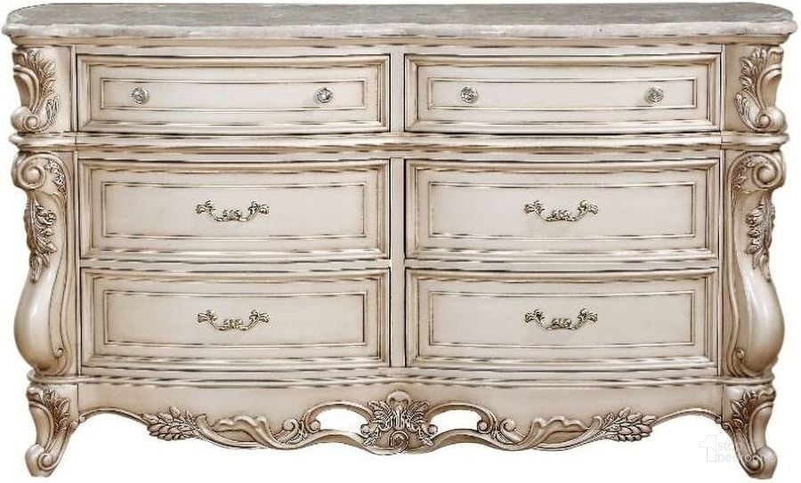 The appearance of Gorsedd Dresser designed by ACME in the transitional interior design. This antique white piece of furniture  was selected by 1StopBedrooms from Gorsedd Collection to add a touch of cosiness and style into your home. Sku: 27445. Product Type: Dresser. Material: MDF. Image1