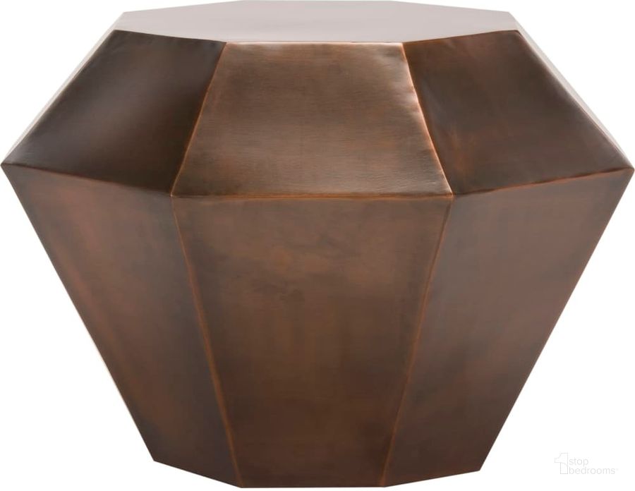 The appearance of Grace Antique Copper Diamond Accent Table designed by Safavieh in the modern / contemporary interior design. This antique copper piece of furniture  was selected by 1StopBedrooms from Grace Collection to add a touch of cosiness and style into your home. Sku: FOX3219A. Product Type: Accent Table. Material: Iron. Image1