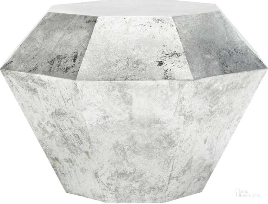 The appearance of Grace Antique Silver Diamond Accent Table designed by Safavieh in the modern / contemporary interior design. This antique silver piece of furniture  was selected by 1StopBedrooms from Grace Collection to add a touch of cosiness and style into your home. Sku: FOX3219B. Product Type: Accent Table. Material: Aluminium. Image1