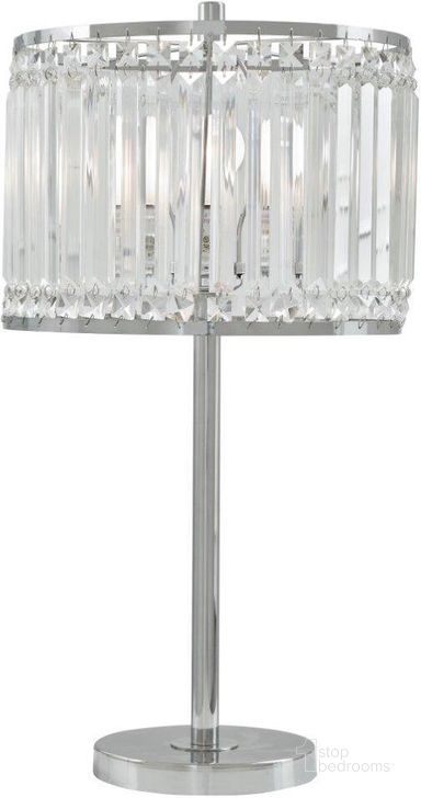 The appearance of Gracella Chrome Table Lamp designed by Signature Design by Ashley in the modern / contemporary interior design. This chrome piece of furniture  was selected by 1StopBedrooms from Gracella Collection to add a touch of cosiness and style into your home. Sku: L428154. Product Type: Table Lamp. Image1