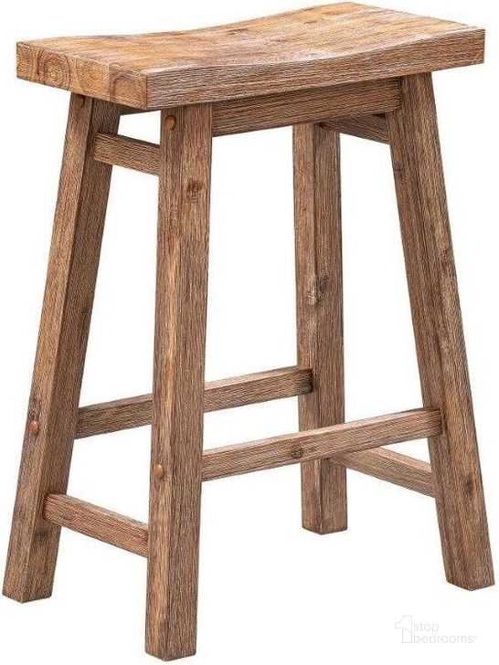 The appearance of Granama Barnwood Barstool 0qb24537596 designed by Leisure Living in the rustic / southwestern interior design. This barnwood piece of furniture  was selected by 1StopBedrooms from Granama Collection to add a touch of cosiness and style into your home. Sku: 75024. Product Type: Barstool. Material: Rubberwood. Image1