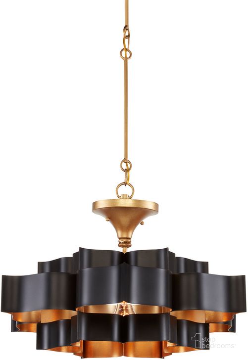 The appearance of Grand Lotus Small Black Chandelier designed by Currey & Company in the modern / contemporary interior design. This black piece of furniture  was selected by 1StopBedrooms from Grand Lotus Collection to add a touch of cosiness and style into your home. Sku: 9000-0855. Product Type: Chandelier. Material: Iron. Image1