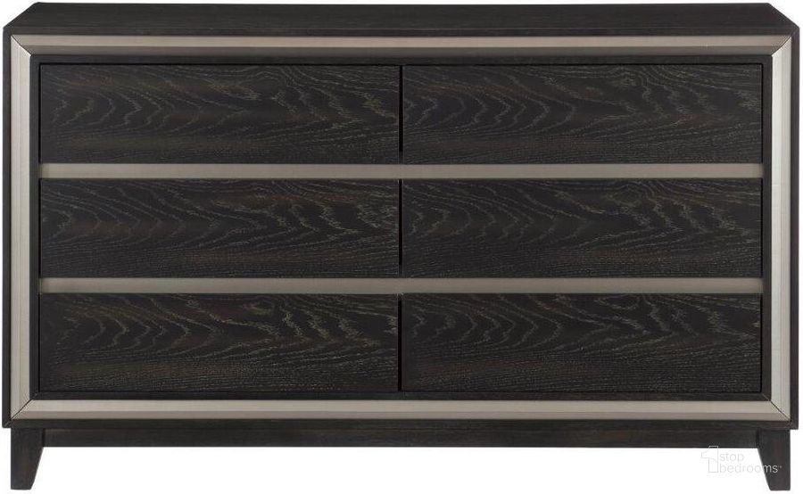 The appearance of Grant Ebony Dresser designed by Homelegance in the transitional interior design. This ebony piece of furniture  was selected by 1StopBedrooms from Grant Collection to add a touch of cosiness and style into your home. Sku: 1536-5. Material: Wood. Product Type: Dresser. Image1