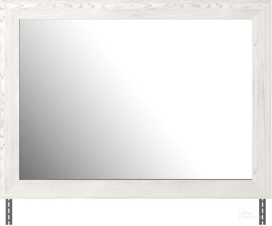 The appearance of Grassmere White/Gray Dresser Mirror designed by Isaac Tahari in the transitional interior design. This white/gray piece of furniture  was selected by 1StopBedrooms from Grassmere Collection to add a touch of cosiness and style into your home. Sku: B1190-36. Material: Glass. Product Type: Dresser Mirror. Image1