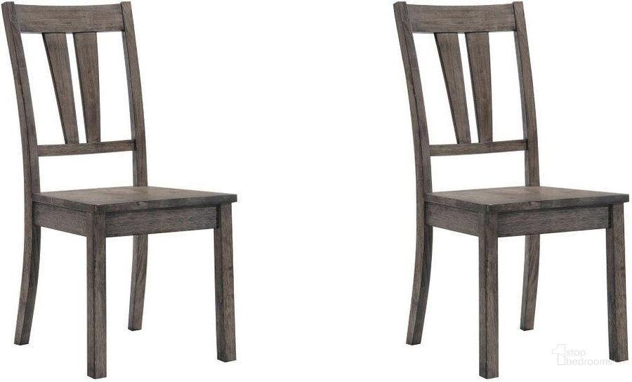 The appearance of Grayson Grey Oak Fan Back Chair Set Of 2 designed by Picket House in the rustic / southwestern interior design. This gray piece of furniture  was selected by 1StopBedrooms from Grayson Collection to add a touch of cosiness and style into your home. Sku: DNH100SCWVS. Product Type: Dining Chair. Material: Rubberwood. Image1
