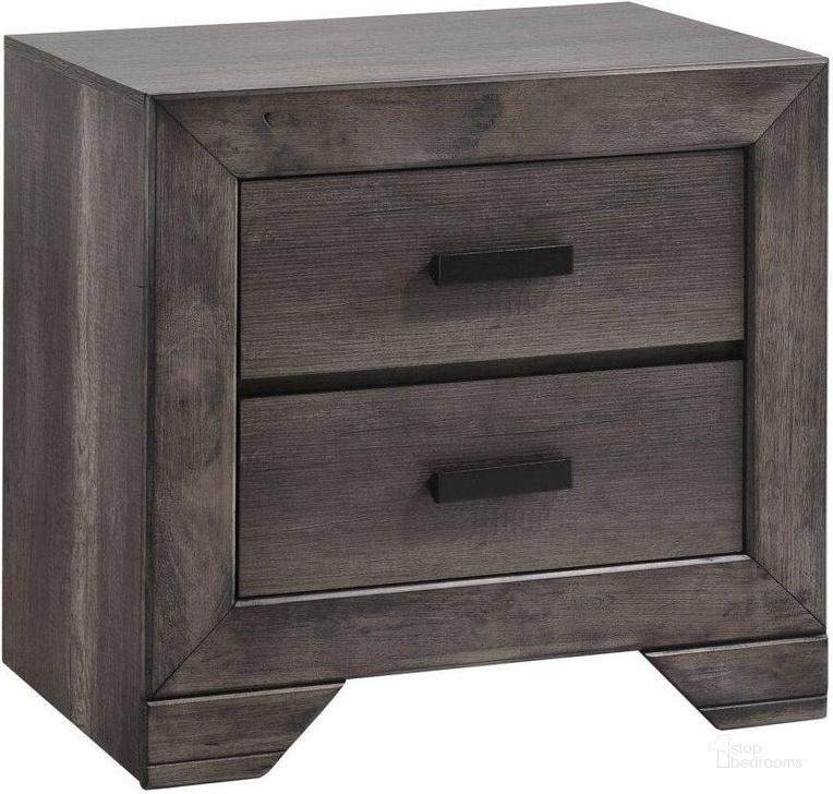 The appearance of Grayson Grey Oak Nightstand designed by Picket House in the rustic / southwestern interior design. This brown piece of furniture  was selected by 1StopBedrooms from Grayson Collection to add a touch of cosiness and style into your home. Sku: NH100NS. Material: Wood. Product Type: Nightstand. Image1