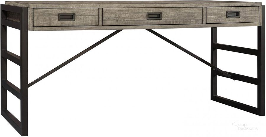 The appearance of Grayson Writing Desk In Grey designed by Aspenhome in the rustic / southwestern interior design. This grey piece of furniture  was selected by 1StopBedrooms from Grayson Collection to add a touch of cosiness and style into your home. Sku: I215-307. Material: Wood. Product Type: Writing Desk. Image1