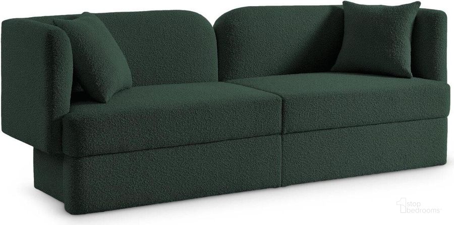 The appearance of Green Road Green Sofa designed by Furnique in the modern / contemporary interior design. This green piece of furniture  was selected by 1StopBedrooms from Green Road Collection to add a touch of cosiness and style into your home. Sku: 616Green-S. Product Type: Sofa. Material: MDF. Image1