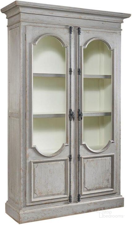 The appearance of Greer Glass Cabinet designed by Furniture Classics in the country / farmhouse interior design. This gray piece of furniture  was selected by 1StopBedrooms from Greer Collection to add a touch of cosiness and style into your home. Sku: 20-405. Product Type: Cabinet. Material: Pine. Image1