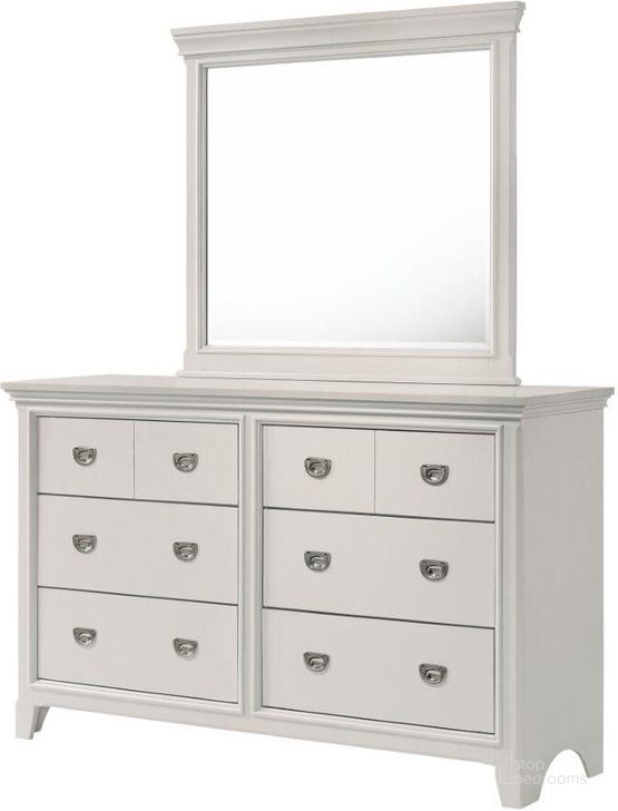 The appearance of Grey Meadow 6 Drawer Dresser designed by Bernards in the transitional interior design. This grey piece of furniture  was selected by 1StopBedrooms from Grey Meadow Collection to add a touch of cosiness and style into your home. Sku: 200-130. Product Type: Dresser. Material: Rubberwood.