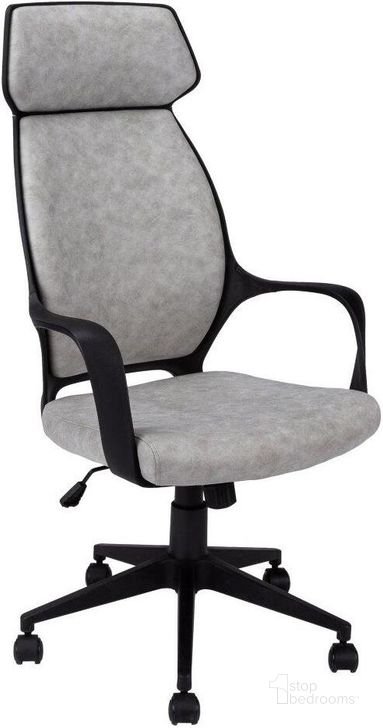 The appearance of Grey Microfiber High Back Executive Office Chair designed by Monarch Specialties in the modern / contemporary interior design. This grey piece of furniture  was selected by 1StopBedrooms from  to add a touch of cosiness and style into your home. Sku: I 7250. Product Type: Office Chair. Material: MDF. Image1