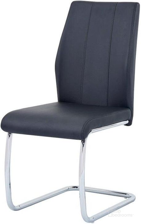 The appearance of Gudmund 2 Piece Modern Dining Chairs In Black designed by Best Master Furniture in the modern / contemporary interior design. This black piece of furniture  was selected by 1StopBedrooms from Gudmund Collection to add a touch of cosiness and style into your home. Sku: BA206BC. Material: Faux Leather. Product Type: Dining Chair. Image1