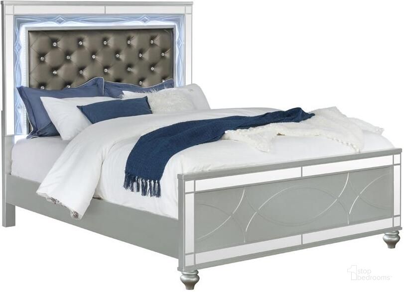 The appearance of Gunnison Gunnison King Panel Bed designed by Coaster in the transitional interior design. This silver piece of furniture  was selected by 1StopBedrooms from Gunnison Collection to add a touch of cosiness and style into your home. Sku: 223211KEB1;223211KEB2;223211KEB3. Bed Type: Panel Bed. Product Type: Panel Bed. Bed Size: King. Material: MDF. Image1