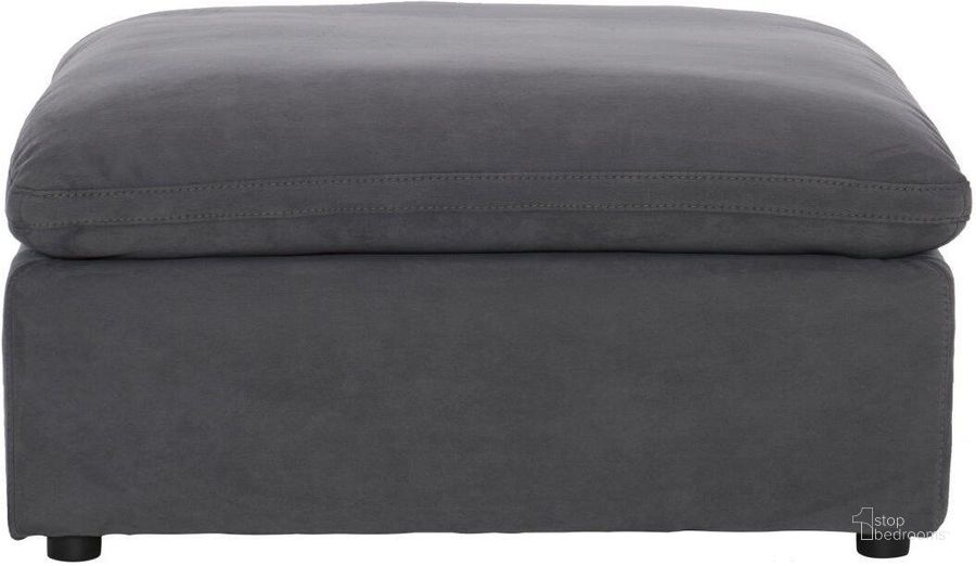 The appearance of Guthrie Gray Ottoman designed by Homelegance in the transitional interior design. This gray piece of furniture  was selected by 1StopBedrooms from Guthrie Collection to add a touch of cosiness and style into your home. Sku: 9546GY-4. Material: Microfiber. Product Type: Ottoman. Image1