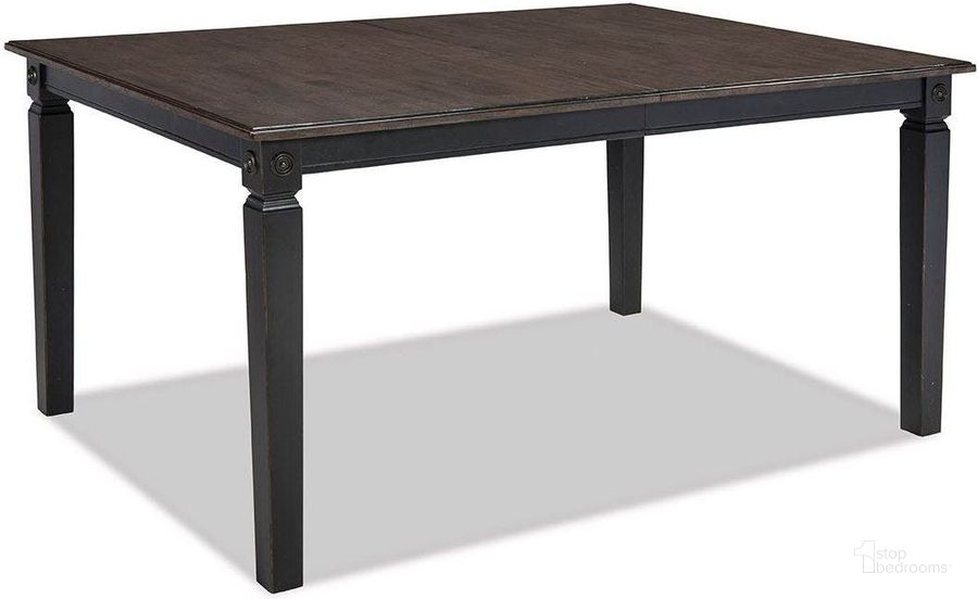 The appearance of Glennwood Rubbed Black and Charcol Extendable Dining Table designed by Intercon in the transitional interior design. This black piece of furniture  was selected by 1StopBedrooms from Glennwood Collection to add a touch of cosiness and style into your home. Sku: GW-TA-4278-RBC-C. Table Base Style: Legs. Product Type: Dining Table. Table Top Shape: Rectangular. Image1