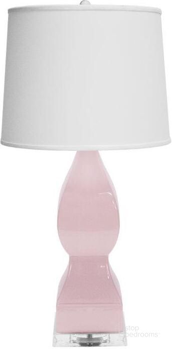 The appearance of Gwyneth Blush Ceramic Table Lamp designed by Worlds Away in the modern / contemporary interior design. This pink piece of furniture  was selected by 1StopBedrooms from Gwyneth Collection to add a touch of cosiness and style into your home. Sku: GWYNETH BLUSH. Material: MDF. Product Type: Table Lamp.