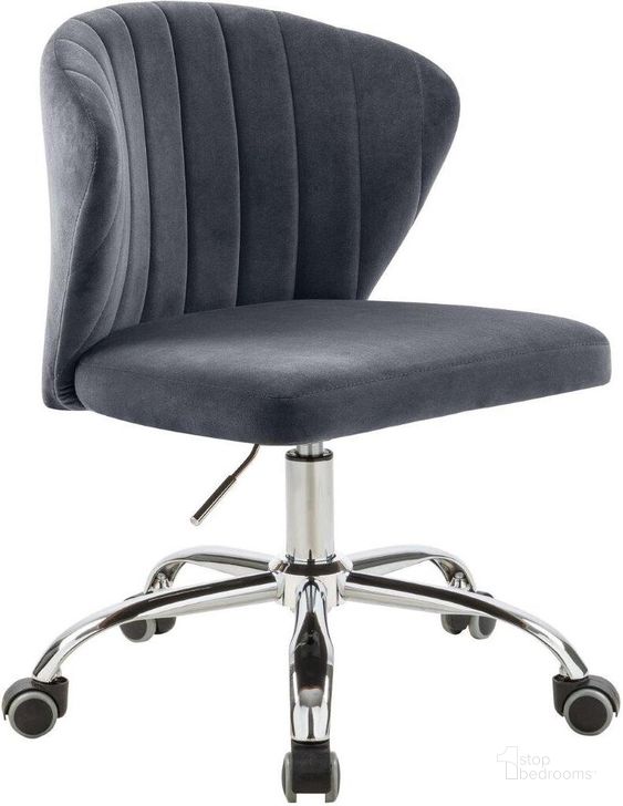 The appearance of Hébertville Grey Velvet Office Chair 0qb24388502 designed by Furnique in the modern / contemporary interior design. This grey piece of furniture  was selected by 1StopBedrooms from Hébertville Collection to add a touch of cosiness and style into your home. Sku: 166Grey. Product Type: Office Chair. Material: Velvet. Image1