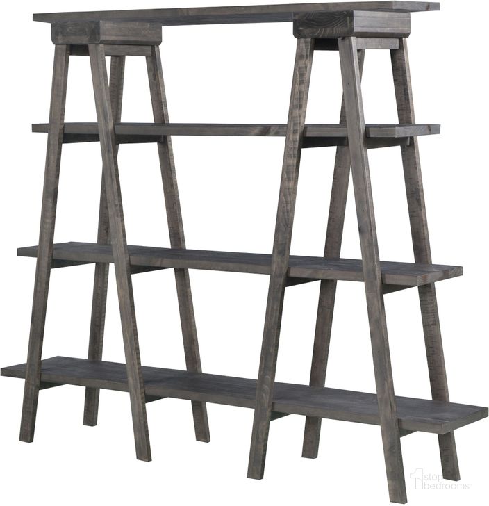 The appearance of Sutton Place Weathered Charcoal Bookshelf designed by Magnussen in the traditional interior design. This gray piece of furniture  was selected by 1StopBedrooms from Sutton Collection to add a touch of cosiness and style into your home. Sku: H3612-23. Material: Wood. Product Type: Standard Bookcase. Image1
