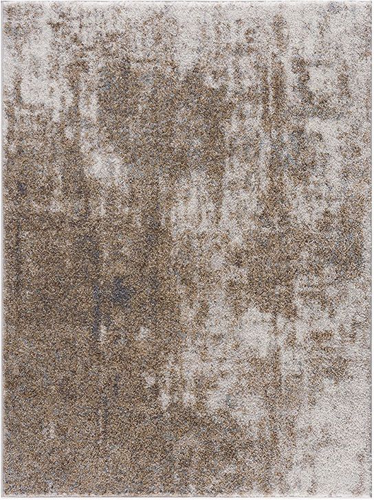 The appearance of Haley Polypropylene Cozy Shag Abstract Area Rug In Grey/Cream MP35-7593 designed by Olliix in the modern / contemporary interior design. This grey/cream piece of furniture  was selected by 1StopBedrooms from Haley Collection to add a touch of cosiness and style into your home. Sku: MP35-7593. Material: Polypropylene. Product Type: Rug. Image1