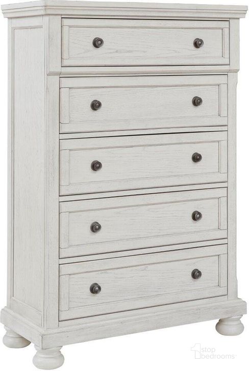 The appearance of Hallersville Antique White Chest 0qd24373345 designed by Isaac Tahari in the transitional interior design. This antique white piece of furniture  was selected by 1StopBedrooms from Hallersville Collection to add a touch of cosiness and style into your home. Sku: B742-46. Material: Wood. Product Type: Chest. Image1
