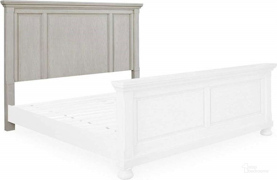 The appearance of Hallersville Antique White King Bed Frame & Headboard 0qd24562858 designed by Isaac Tahari in the transitional interior design. This antique white piece of furniture  was selected by 1StopBedrooms from Hallersville Collection to add a touch of cosiness and style into your home. Sku: B742-58. Material: Wood. Product Type: Headboard. Bed Size: King. Image1