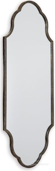 The appearance of Hallgate Antique Gold Finish Accent Mirror designed by Signature Design by Ashley in the transitional interior design. This antique gold piece of furniture  was selected by 1StopBedrooms from Hallgate Collection to add a touch of cosiness and style into your home. Sku: A8010311. Material: Metal. Product Type: Accent Mirror. Image1