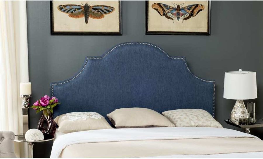 The appearance of Hallmar Black Velvet Full Headboard designed by Safavieh in the modern / contemporary interior design. This blue piece of furniture  was selected by 1StopBedrooms from Hallmar Collection to add a touch of cosiness and style into your home. Sku: MCR4679J. Product Type: Headboard. Bed Size: Full. Image1