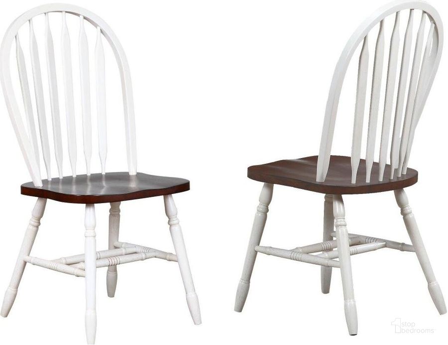 The appearance of Halls Harbour Antique White and Chestnut Dining Chair Set of 2 0qb24357760 designed by Boho House in the traditional interior design. This antique white and chestnut piece of furniture  was selected by 1StopBedrooms from Halls Harbour Collection to add a touch of cosiness and style into your home. Sku: DLU-820-AW-2. Material: Wood. Product Type: Dining Chair. Image1