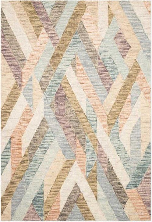 The appearance of Hallu Sunrise/Mist Rug HALUHAL-03SRMI3656 designed by Loloi Rugs in the modern / contemporary interior design. This sunrise and mist piece of furniture  was selected by 1StopBedrooms from Hallu Collection to add a touch of cosiness and style into your home. Sku: HALUHAL-03SRMI3656. Material: Wool. Product Type: Rug. Image1
