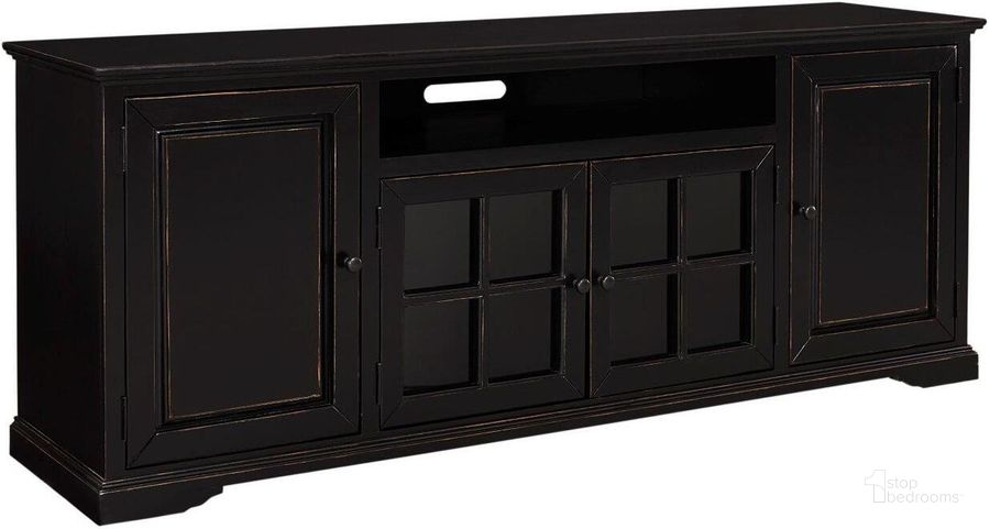 The appearance of Hamilton Black 82 Inch Console designed by Progressive Furniture in the traditional interior design. This black piece of furniture  was selected by 1StopBedrooms from Hamilton Collection to add a touch of cosiness and style into your home. Sku: E719-82. Product Type: Console. Material: MDF. Image1