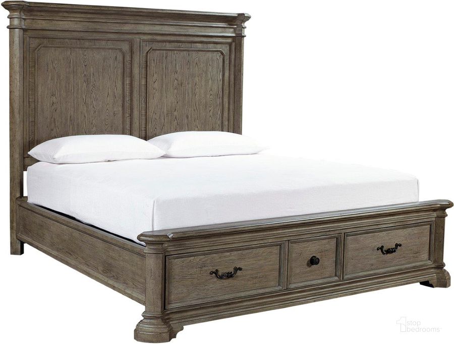 The appearance of Hamilton California King Panel Bed In Medium Brown designed by Aspenhome in the traditional interior design. This medium brown piece of furniture  was selected by 1StopBedrooms from Hamilton Collection to add a touch of cosiness and style into your home. Sku: I206-415;I206-410;I206-407. Bed Type: Storage Bed. Material: Wood. Product Type: Storage Bed. Bed Size: California King. Image1
