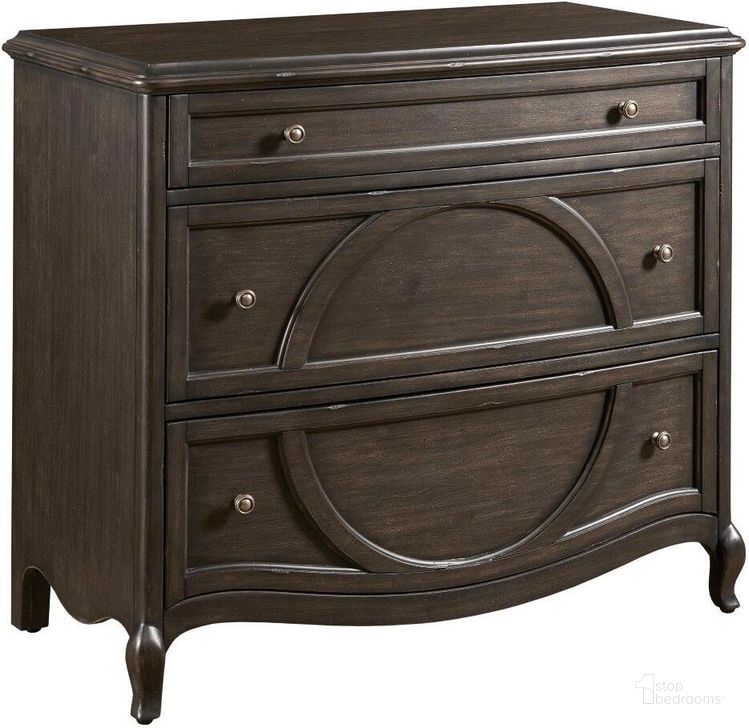 The appearance of Hammary Hidden Treasures Albion Drawer Chest designed by Hammary in the transitional interior design. This dark stain piece of furniture  was selected by 1StopBedrooms from Hidden Treasures Collection to add a touch of cosiness and style into your home. Sku: 090-1103. Material: Wood. Product Type: Chest.