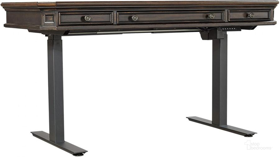 The appearance of Hampton 62 Inch Lift Desk In Black designed by Aspenhome in the traditional interior design. This black piece of furniture  was selected by 1StopBedrooms from Hampton Collection to add a touch of cosiness and style into your home. Sku: I242-360T;IUAB-301-1. Material: Wood. Product Type: Desk. Image1